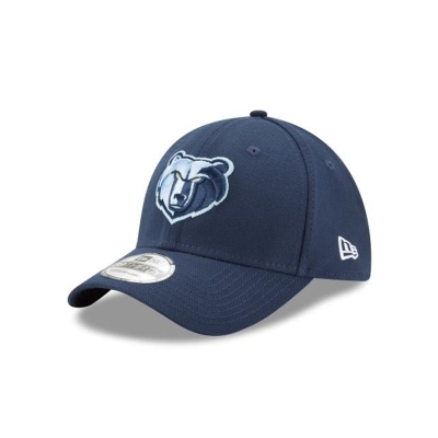 Blue Memphis Grizzlies Hat - New Era NBA Team Classic 39THIRTY Stretch Fit Caps USA6039751